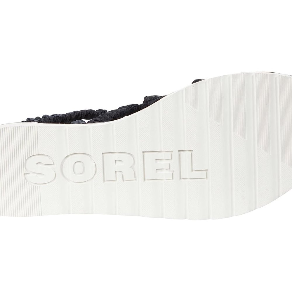 NWT Sorel Ella II Ankle Strap Sandal - Black Sea Salt - Picture 10 of 13